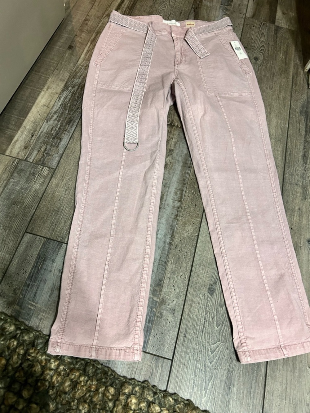 NWT Anthropologie ‘The Wanderer’ Utility Cotton Linen Blend Cropped Pants - Picture 2 of 7